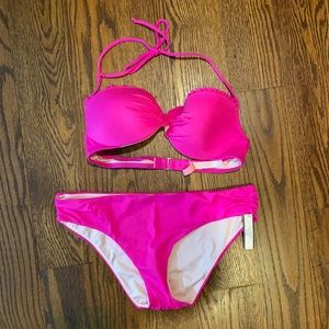 Victoria’s Secret bright pink bikini